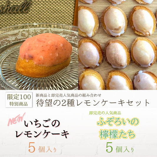 2種レモンケーキセット (ふぞろいの檸檬たち/いちごのレモンケーキ)